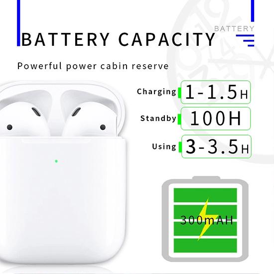 AP2 TWS 1:1 Air 2 Pods Pop-up Sensor Optical Control Wireless Earphones Earbuds Headphones Headset