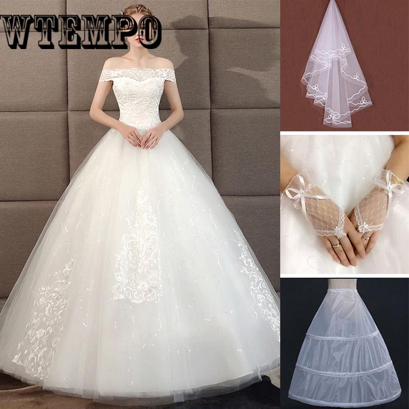 Vintage Lace Long Sleeves Wedding Dress Off Shoulder Sweetheart Country Wedding Gowns