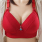 Thin Breathable Non-steel Ring Anti-sagging Gather-up Non-magnetic Underwear Women's Bra Fabric Light and Breathable