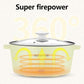 800W Mini Electric Cookware Wok Heat Pot Set Electric Steamer Non-stick Pot Kitchen Supplies for Family