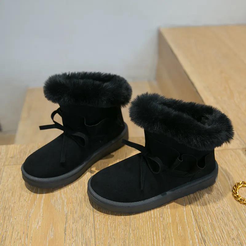 Snow Boots Women's Shoes Short Tube Plus Velvet Thick Bread Cotton Shoes Non-slip Winter Boots