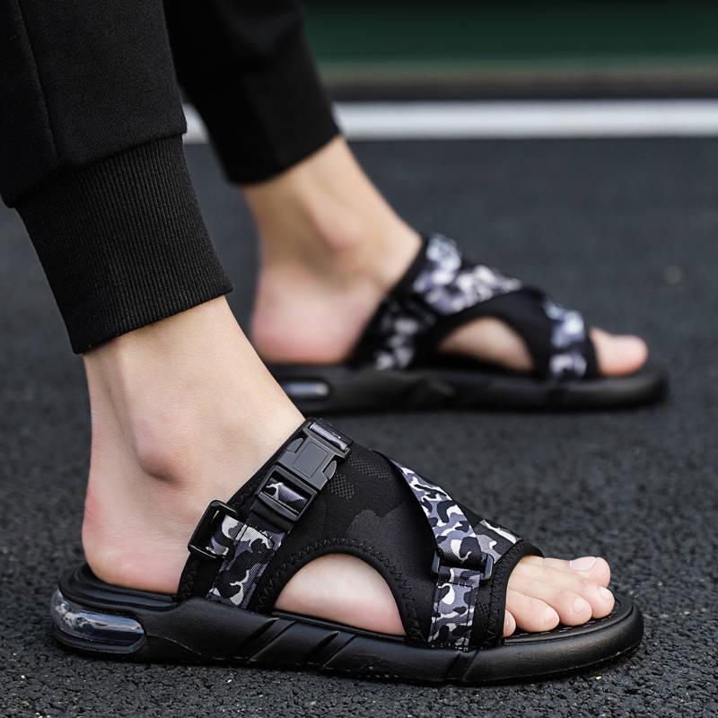 Men's Sandals Summer Beach Dual-use Air Cushion Bottom Men's Outer Wear Students Trend Sandals Men