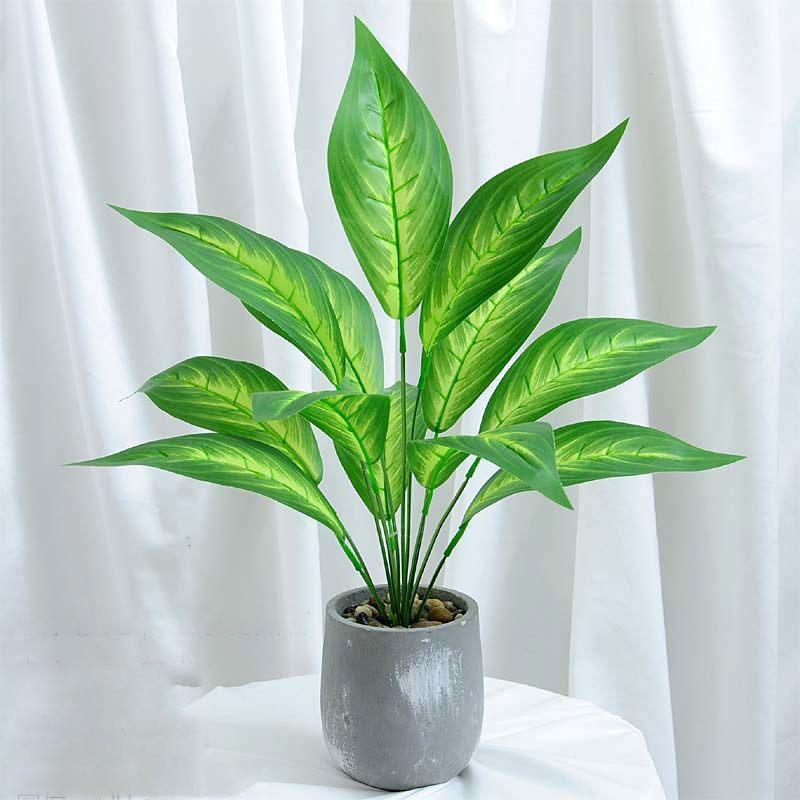 Nordic Wind Simulation Plant Bonsai Turtle Back Leaf Indoor Potted Desktop Artificial Flower Decoration Simulation Flower Green Plant Decoration