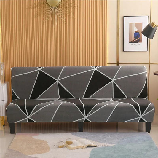 Armless Sofa Bed Cover Modern Simple Universal All-Inclusive Elastic Cover Foldable Sofa Cover