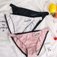 Elastic Ice Silk Female Underwear Low Waist Solid Color Seamless Sexy Panties Briefs Breathable