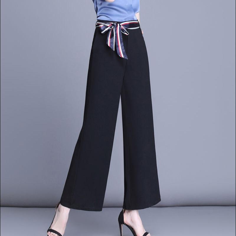 WTEMPO Pants Women Loose High Waist Wide Leg Summer Straight trousers Casual Cool comfortable Office Home Go Out Party