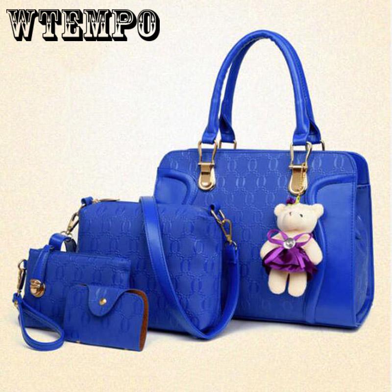 Trendy casual bag four-piece women's fashion wild shoulder messenger bag simple personality handbag