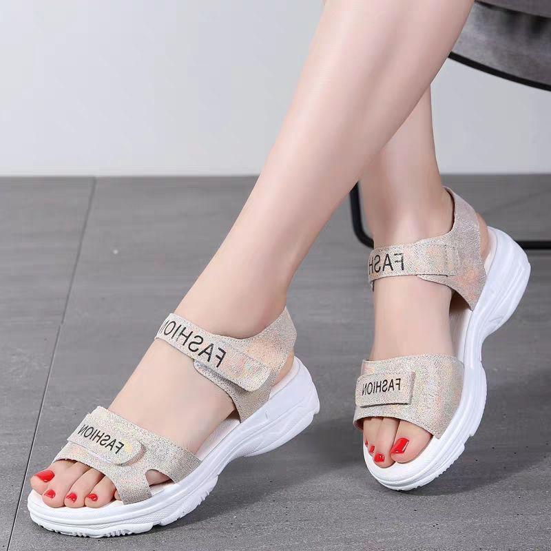 Sandals Ladies Students Korean Version  Roman Shoes Flat College Style Wild Summer Fashion Comfortable  Breathable
