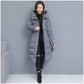 Autumn and Winter Down Coat Women's Mid-length Slim Plus Size Long Coat Cotton-padded Coat Women's Jacket