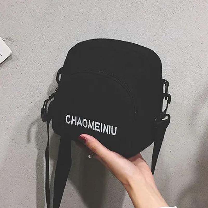 Net Red Texture Small Bag Female Bag Summer Western Style Canvas Bag Female Mini Wild One-shoulder Messenger Bag