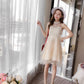 Fashion Net Yarn Princess Dress Organza Dress Lady Summer Sweet Above Knee Sleeveless Party Dress