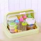 Tea Cup Tableware Storage Box Dust-proof Drain Cup Holder Milk Bottle Storage Household Tray Cup Holder Storage Rack Home Organizer