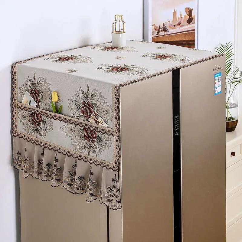 European-style Refrigerator Cover Cloth Washing Machine Cover Micro-to-door Refrigerator Dust Cover Cover Towel