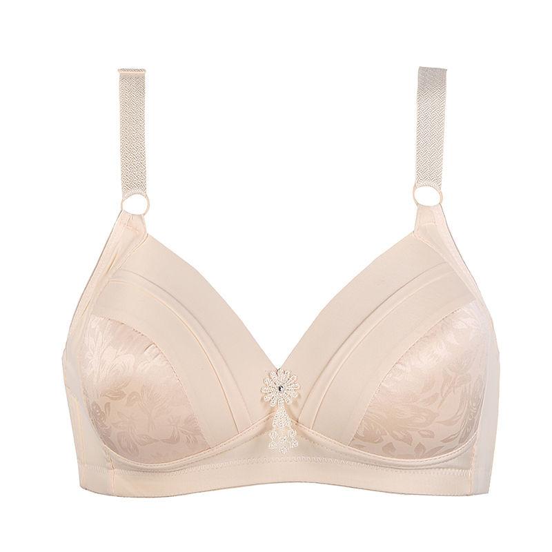 Large Size Women's Underwear Thin Section No Steel Ring Bra Light and Thin Breathable Gathers Breasts and Prevents Sagging