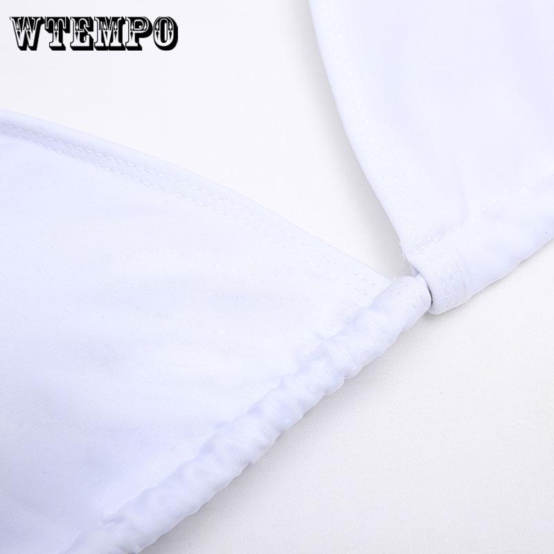 WTEMPO Sexy Diamond Shoulder Bikini Fashion Split Cross Swimwear
