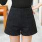 Fashion Women's High Waist Woolen Shorts Loose Casual Women Thick Wide Leg Shorts Warm Style