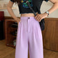 Women Elegant High Waist Wide Leg Pants 2022 Spring Aummer Casual Straight Suits Pant Female Loose Long Trousers Plus Size 4XL