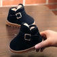Anti Slip Cotton Shoes for Boys and Girls In Winter 1-2 Years Old Plush Thickened Toddler Shoes Children's Snow Boots Infant Shoes