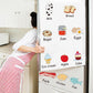 Home food wall stickers refrigerator table  decorative wall sticker warm cartoon wallpaper