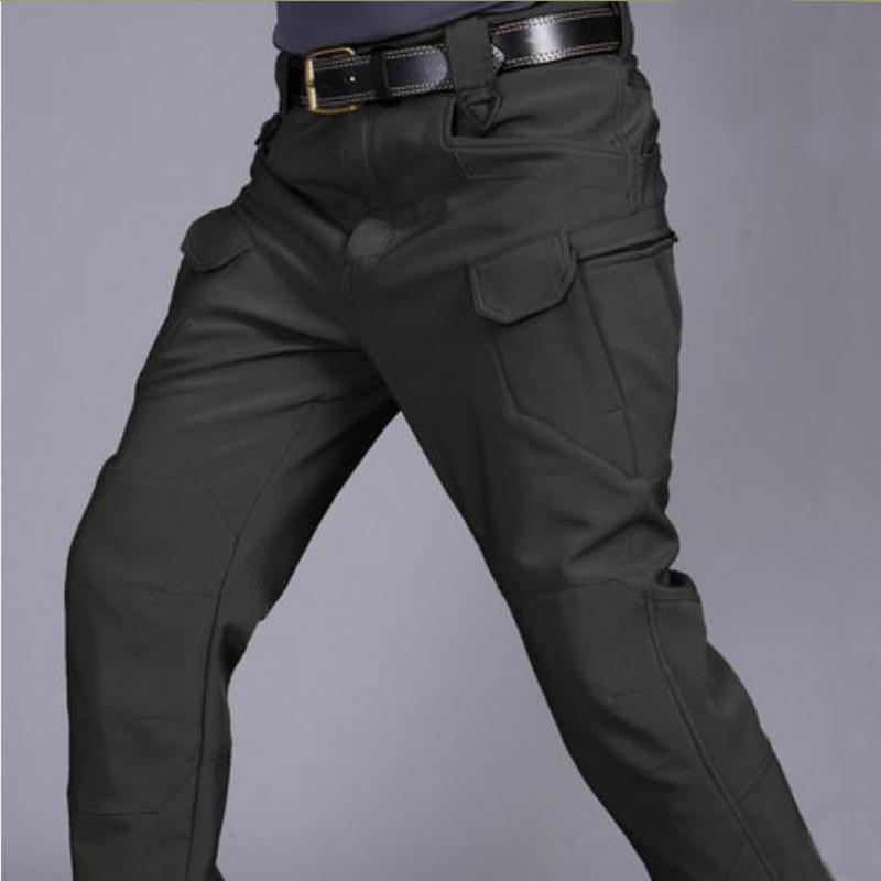 Autumn and Winter Outdoor Hiking Men's Trousers Plus Velvet Trousers Loose Sports Pants