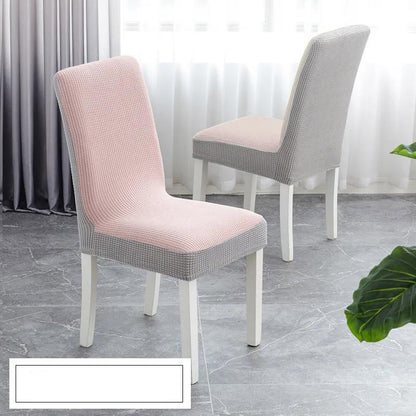 Home Elastic Chair Backrest Universal Dining Chair Cover Universal Color Matching Chair Cover