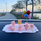 Creative Car Ornaments Car Center Console Hand-made Piggy Ornaments Toy Office Desktop Car Interior Decoration Supplies