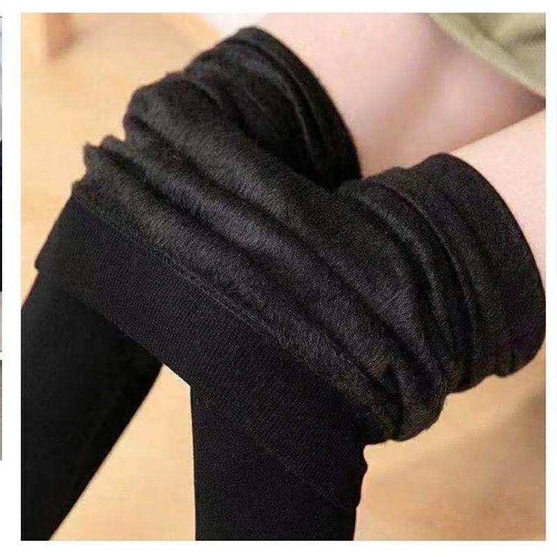 Modal Large Size Super Stretch High Waist Women's Outer Wear Leggings Autumn and Winter Plus Velvet Belly Slimming All-match Sports Pants