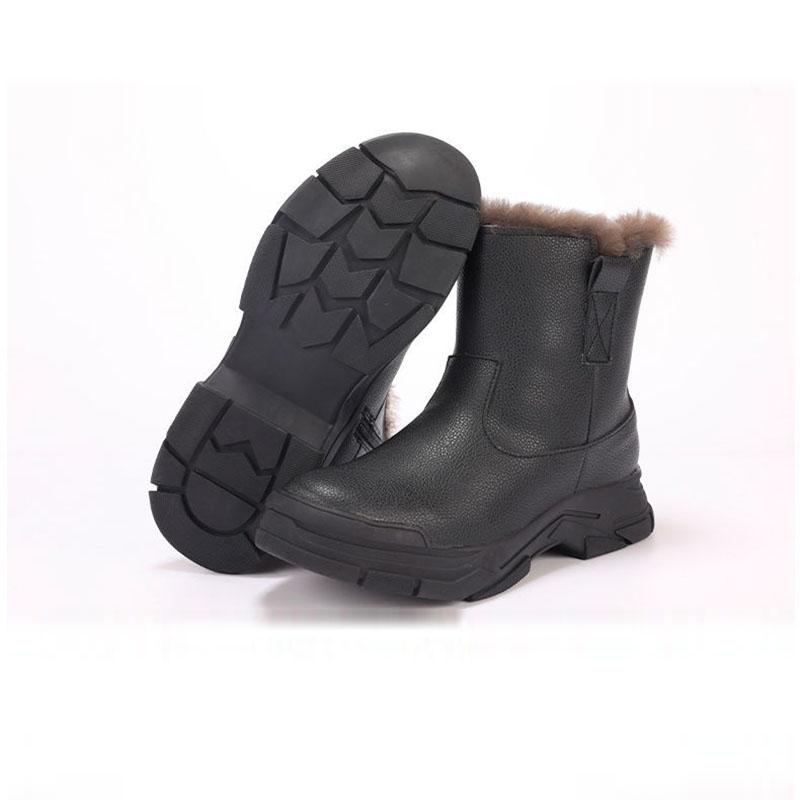Plus Velvet Snow Boots Anti-skid Warm Waterproof Rain Boots Men's Boots Martin Boots Wear-resistant Snow Boots