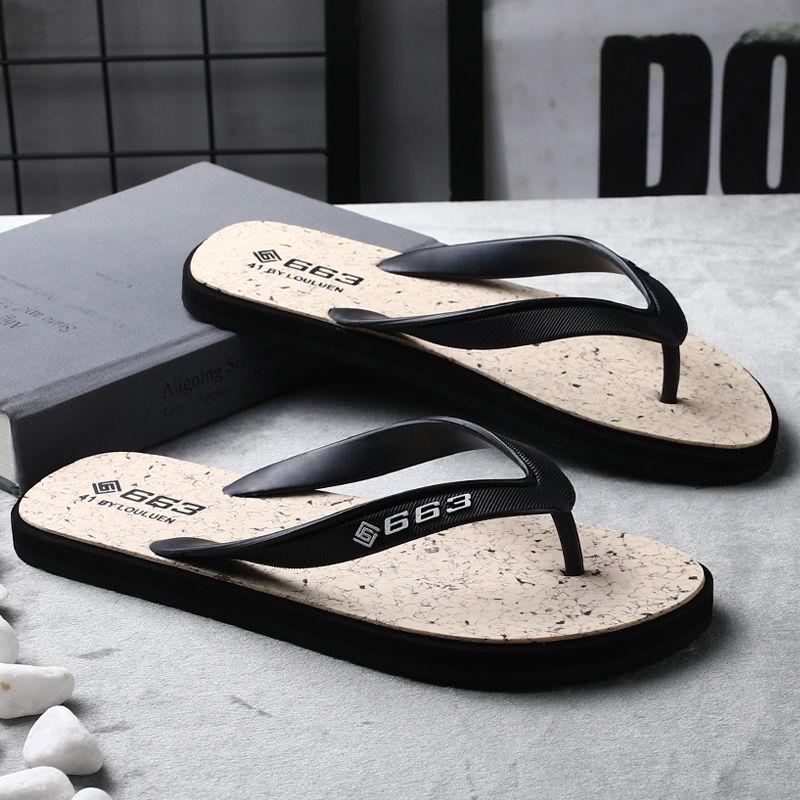 Fashion Football Slippers Men's Summer Fashion Wear Non-slip Flip Flops Casual Beach Slippers