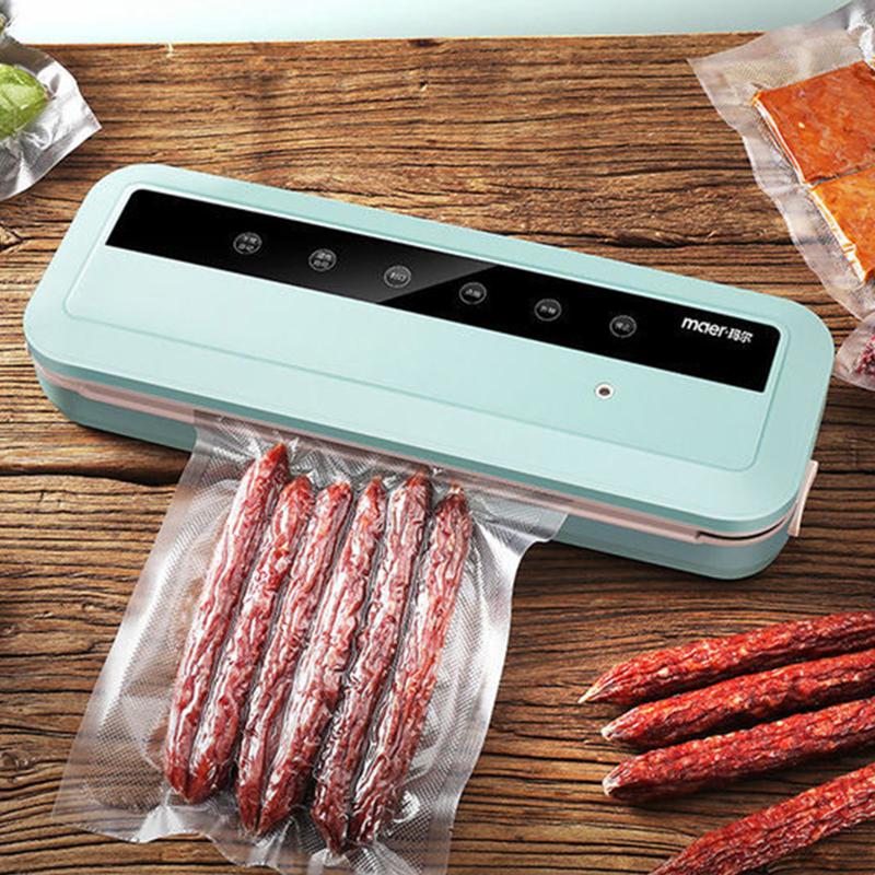 Vacuum Sealer 10Pcs Bags for Free Automatic Commercial Household Food Vacuum Sealer Packaging Machine