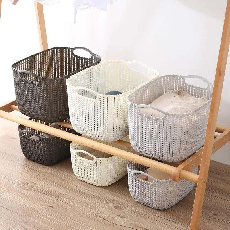 Imitation Vines Preparation Naba Basket Toy Desktop Cosmetics Storage Basket Thick Plastic Bathroom Toiletries Storage Basket