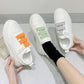Velcro White Shoes Women Spring All-match Thick-soled Korean Students Casual Breathable Sneakers