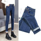 Women's High-waisted Stretch Jeans Spring and Autumn Are Thin Skinny Skinny Pencil Pants Pencil Nine-point Pants Ladies Denim Jeans