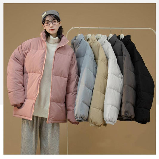 Cotton-padded Jacket Women's Winter Design Sense Niche Korean Students Loose Bread Jacket Padded Jacket