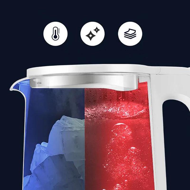 High Temperature Boiling Water High Borosilicate Glass Tea Pot Household 304 Stainless Steel Electric Kettle Open