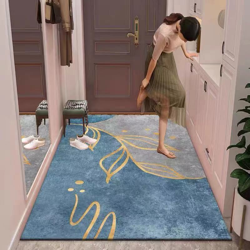 Light Luxury Style Door Mat Simple and Modern Floor Mats Door-to-door Doormats Living Room Mat Bedroom Non-slip Carpet