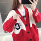 Women's Cardigan Long Sleeve Knitted Sweater Jacket with Buttons Loose Knit Cardigan Women's Long Sleeve Casual Warm Jacket
