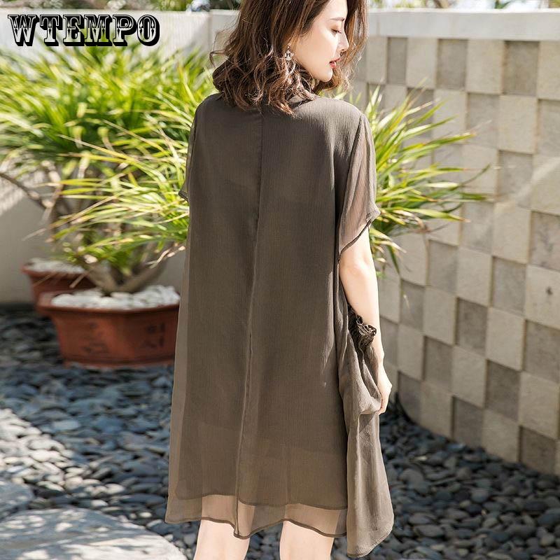 Dress Women's  Women's Women's Summer Loose Long Section of The Meat Cover