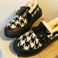 Women's Winter Warm Plus Velvet Padded Cotton Shoes Casual Flat All-match Flat Shoes
