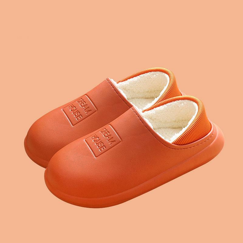 Autumn and Winter Cotton Shoes Plus Velvet Soft Thick-soled Bag with Cotton Shoes To Keep Warm Leisure and Dirt-resistant