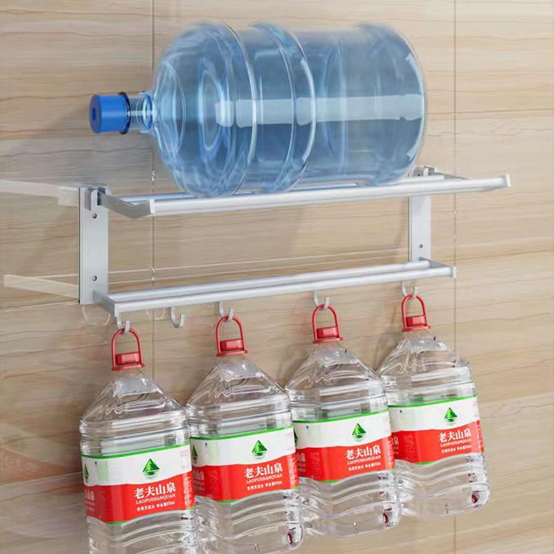 Bathroom Towel Rack Bath Towel Rack Perforation-free Storage Shelf Kitchen Organizer Bathroom Toiletries Storage Rack