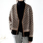 Autumn European and American Style Jacket Short V-neck Knitted Top Cardigan Loose Women Sweater