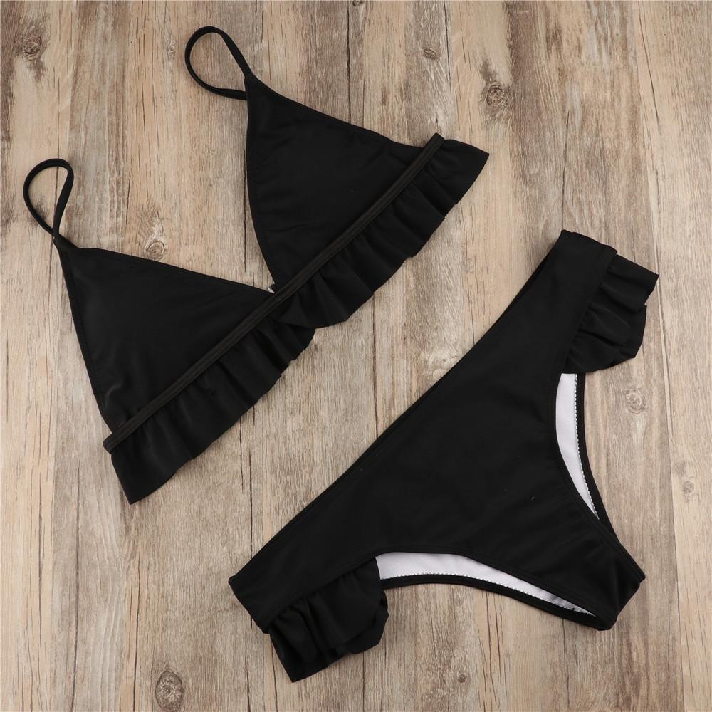 WTEMPO Brand Fashion Sexy Lace Bikini Women's Multicolor Solid Color
