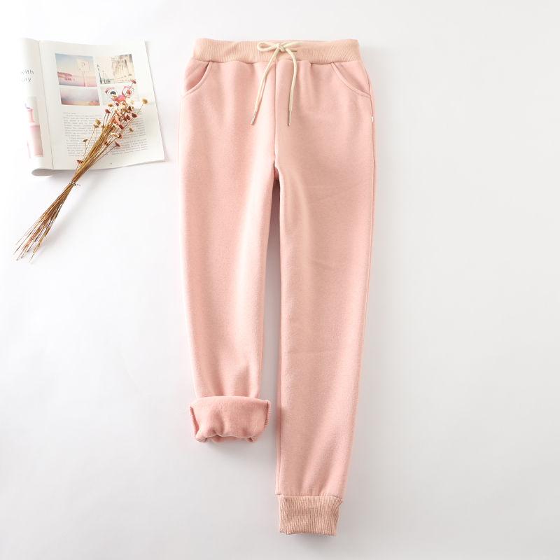 Winter Lamb Velvet Thick Sports Pants Women Plus Size Loose Cotton Casual Harem Pants