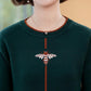 Autumn and Winter Plus Size Mid-length Dress Loose Thick Round Neck Knitted Base Skirt Simple Casual Middle-aged Women Sweater Dress