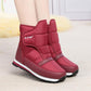 Cloth Shoes Are Lightweight and Warm In Winter Plus Velvet Waterproof Non-slip Flat-bottomed Snow Boots Women's Cotton Shoes Short-tube Cotton Boots