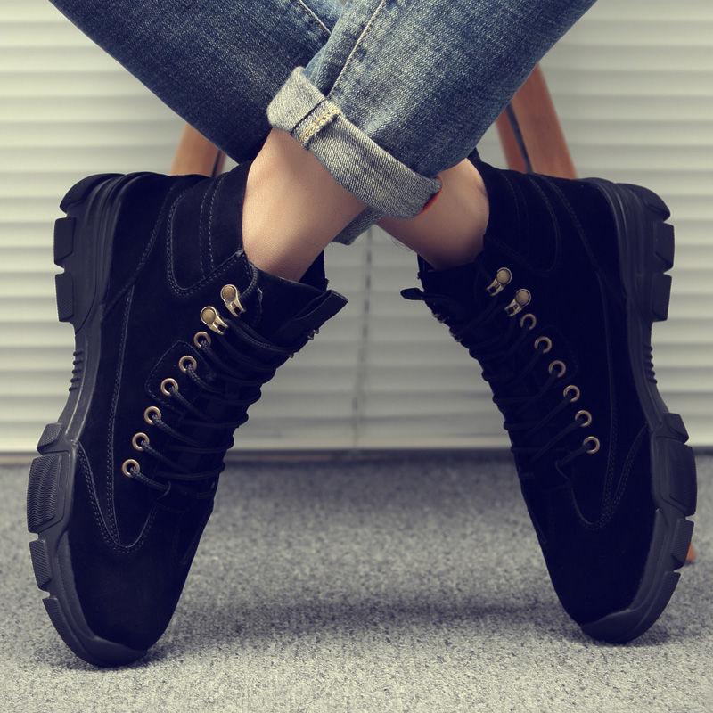 Autumn Martin Boots Men Lace-up Tooling Boots Outdoor Comfortable Desert Boots Socks Men's Shoes