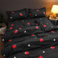 Four-piece Bedding Set Cute Style Double Duvet Cover Bed Linen Set Student Dormitory