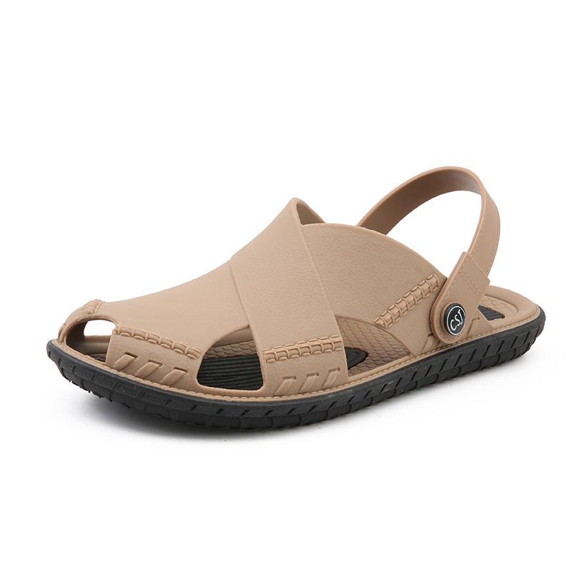 Summer Beach Slippers Outdoor Indoor Hole Shoes Thick Bottom Non-slip Bathroom Slippers