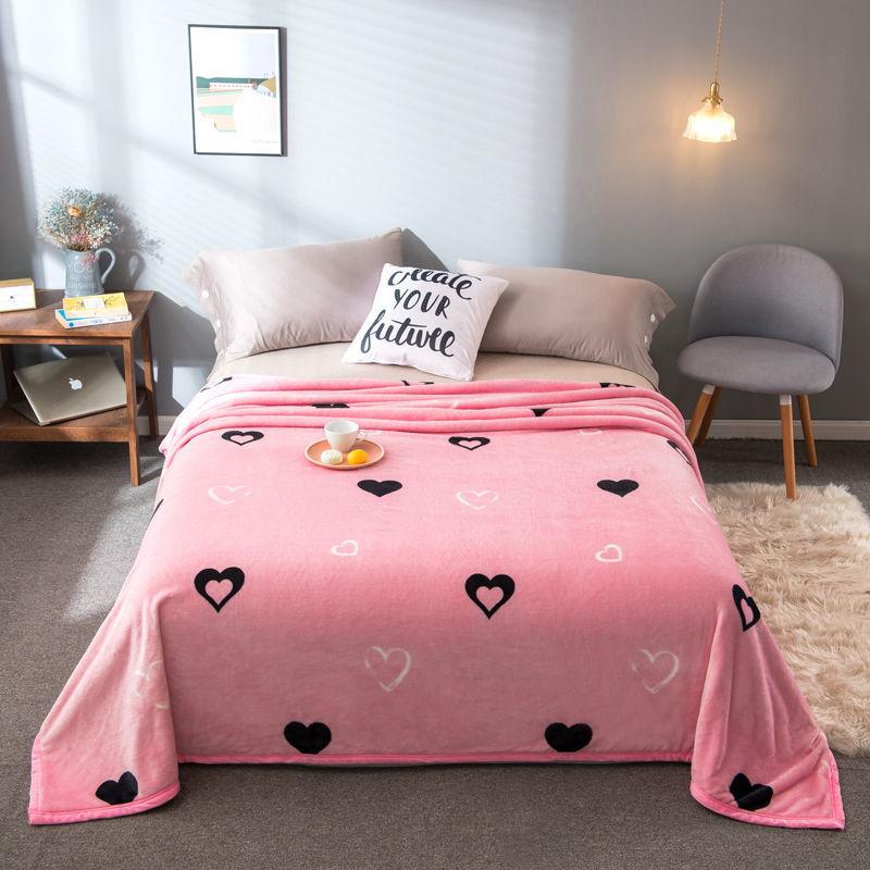 Warm Thick Flannel Blanket Coral Fleece Blanket Blanket Four Seasons Universal Dirty Travel Blanket Siesta Blanket Plus Velvet Bed Sheet